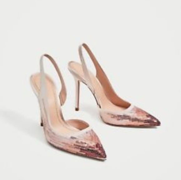 Zara Shoes - Zara ombre sequin pumps
